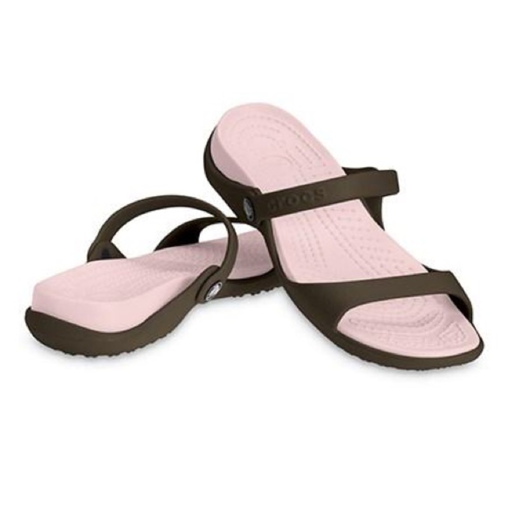 Crocs Cleo Brown Pink Water Comfort Sandal